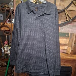 Van Heusen Men's Dark Gray Polo Shirt